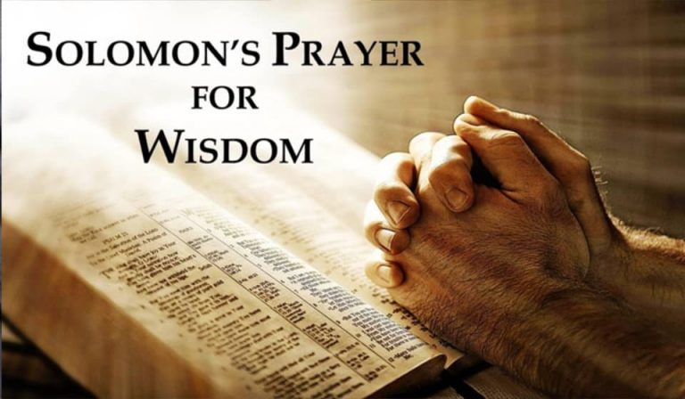 Solomons Prayer for Wisdom